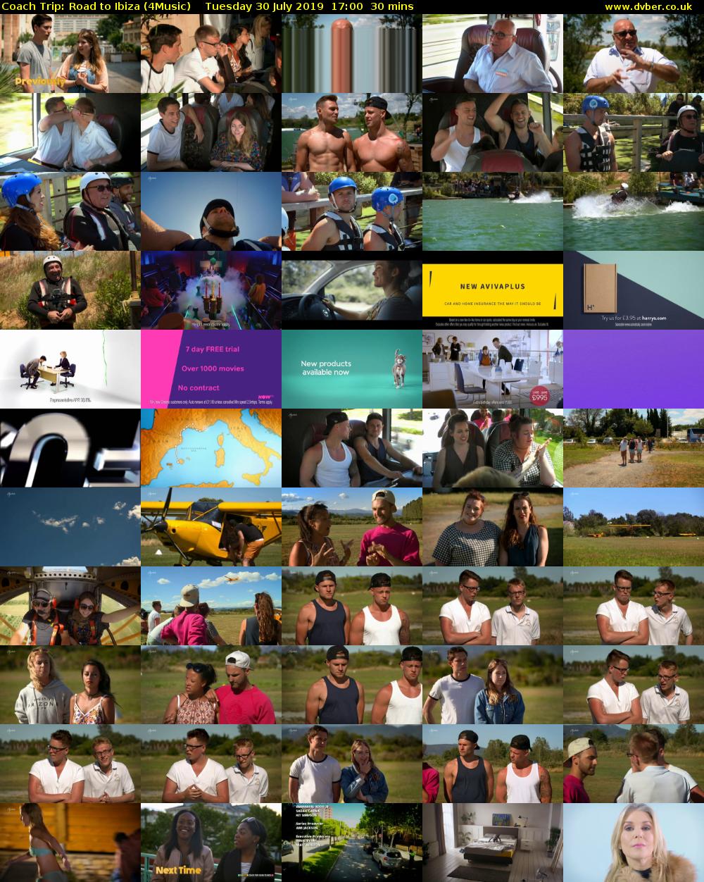 Coach Trip: Road to Ibiza (4Music) Tuesday 30 July 2019 17:00 - 17:30