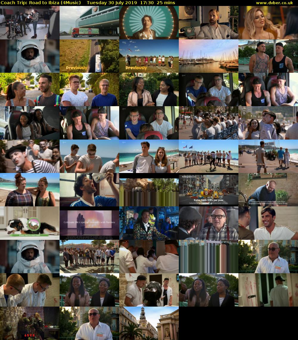 Coach Trip: Road to Ibiza (4Music) Tuesday 30 July 2019 17:30 - 17:55