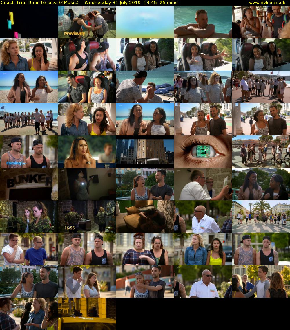 Coach Trip: Road to Ibiza (4Music) Wednesday 31 July 2019 13:45 - 14:10