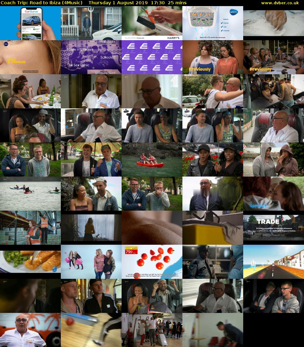 Coach Trip: Road to Ibiza (4Music) Thursday 1 August 2019 17:30 - 17:55