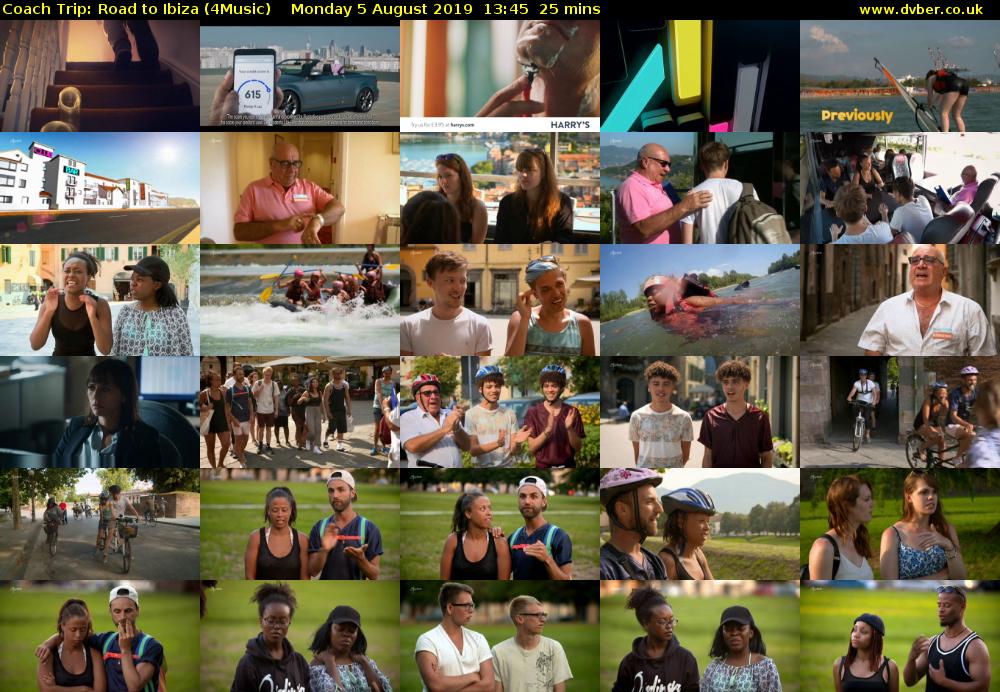 Coach Trip: Road to Ibiza (4Music) Monday 5 August 2019 13:45 - 14:10
