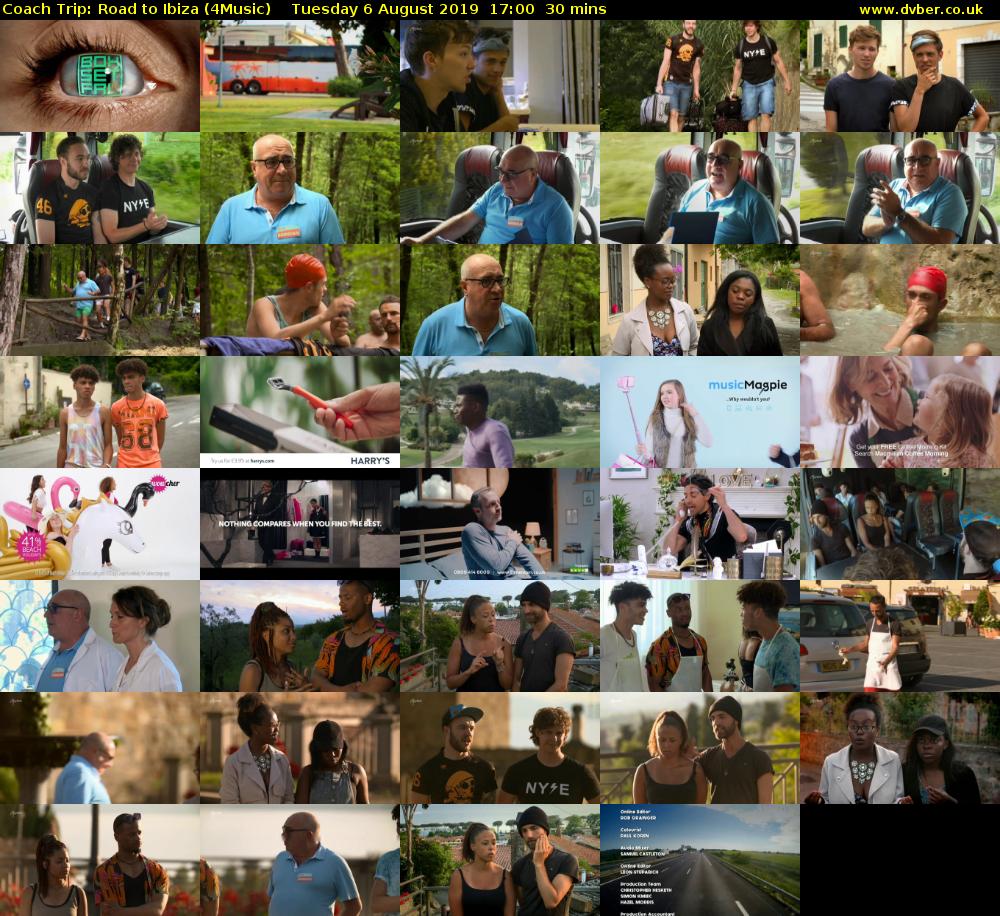 Coach Trip: Road to Ibiza (4Music) Tuesday 6 August 2019 17:00 - 17:30