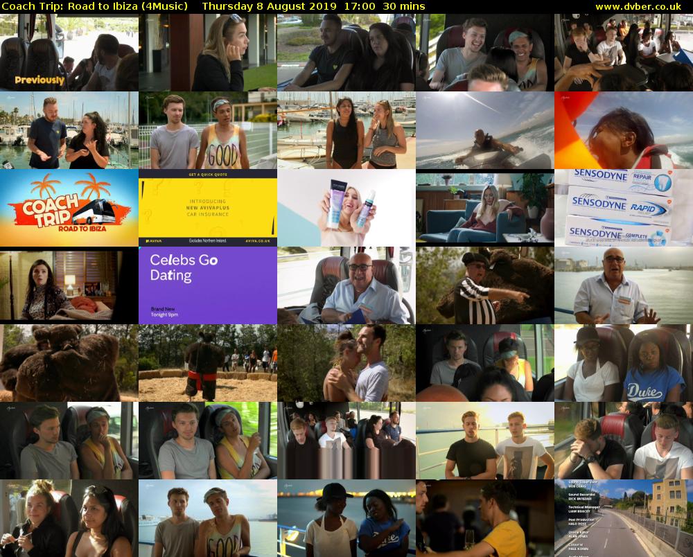 Coach Trip: Road to Ibiza (4Music) Thursday 8 August 2019 17:00 - 17:30