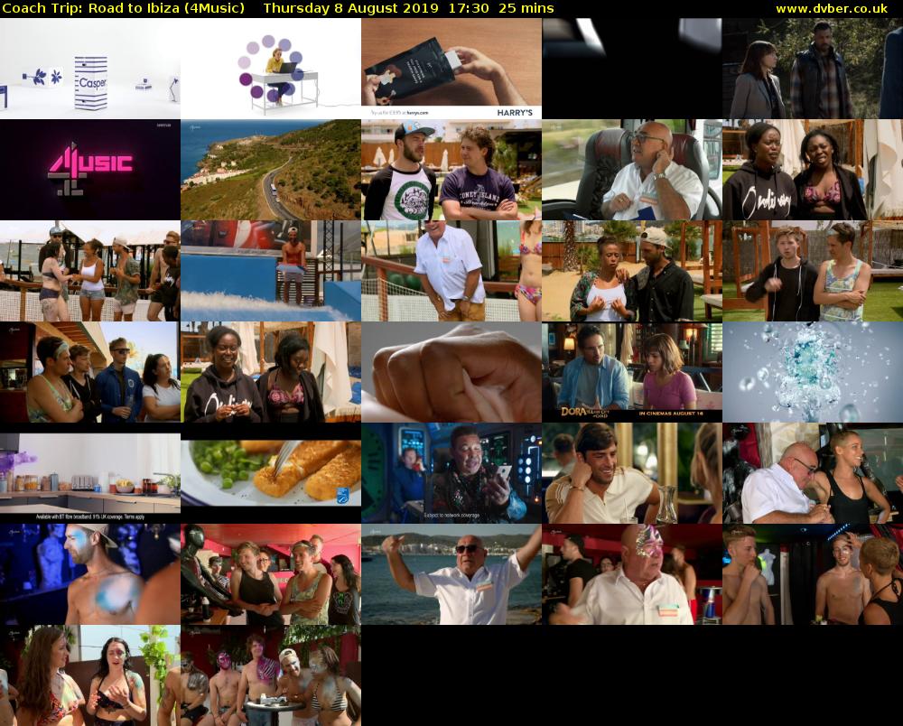 Coach Trip: Road to Ibiza (4Music) Thursday 8 August 2019 17:30 - 17:55