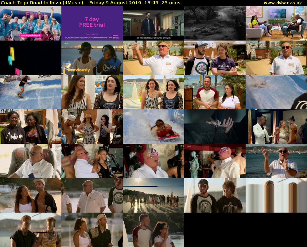Coach Trip: Road to Ibiza (4Music) Friday 9 August 2019 13:45 - 14:10