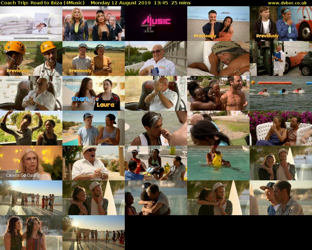 Coach Trip: Road to Ibiza (4Music) Monday 12 August 2019 13:45 - 14:10