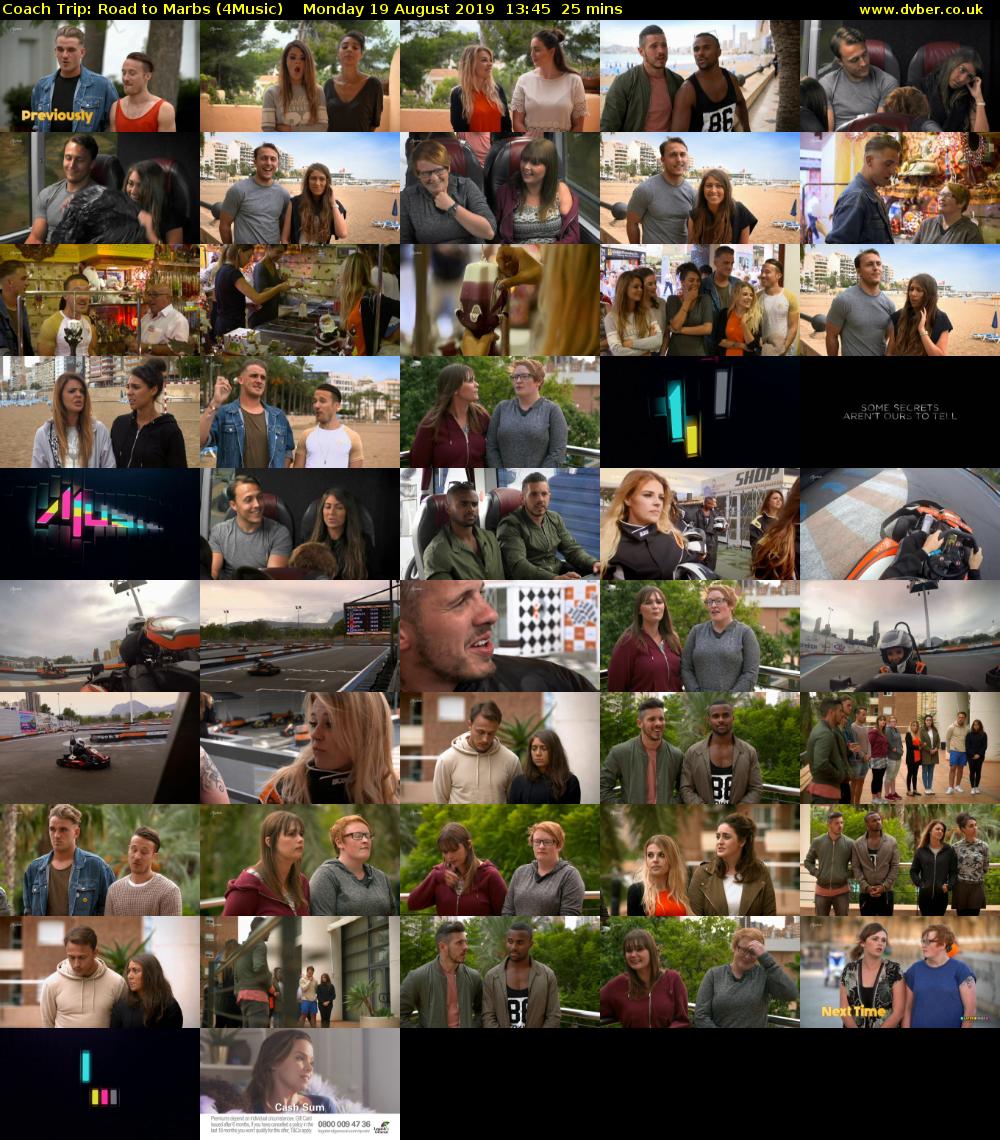 Coach Trip: Road to Marbs (4Music) Monday 19 August 2019 13:45 - 14:10
