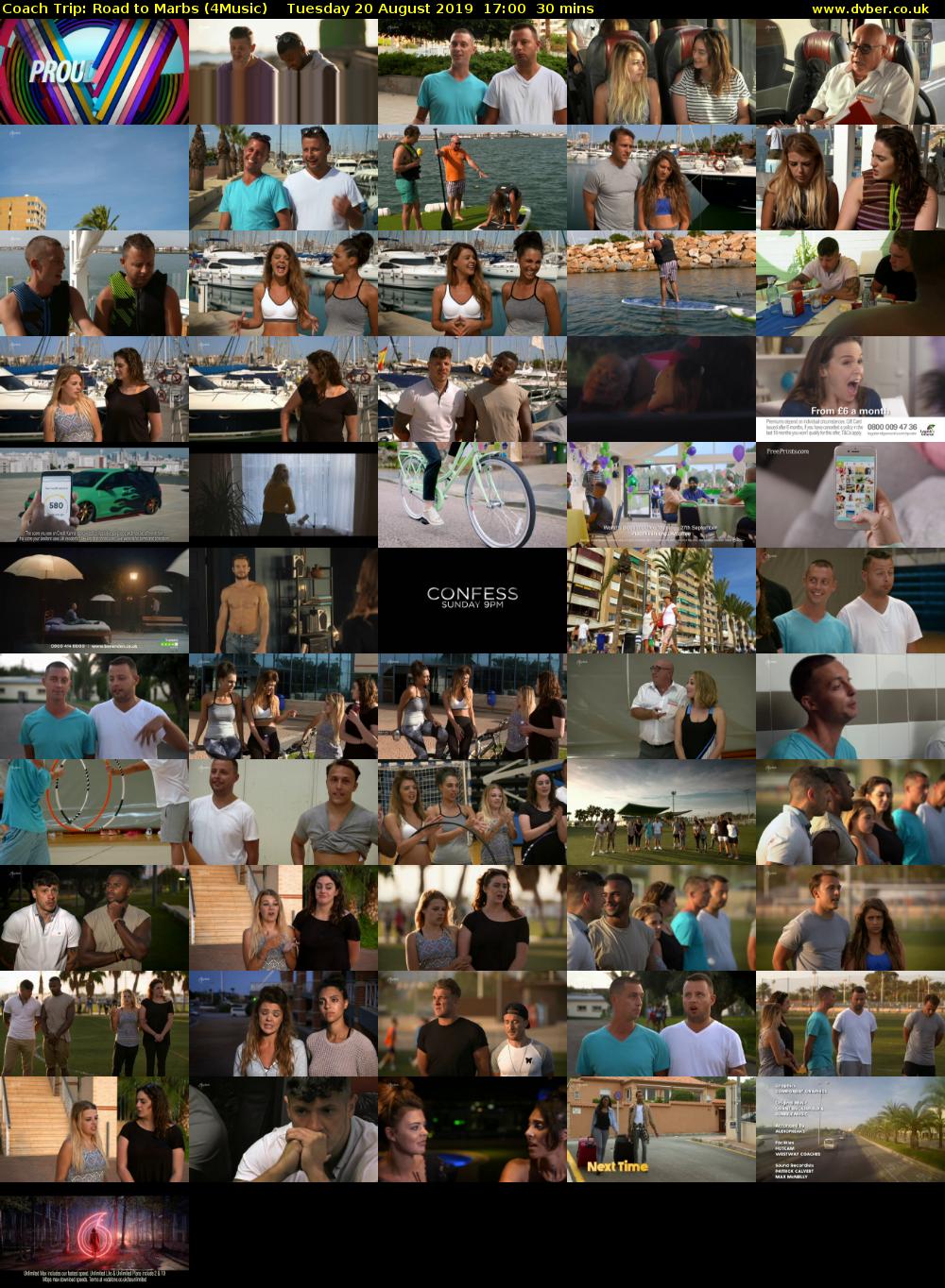 Coach Trip: Road to Marbs (4Music) Tuesday 20 August 2019 17:00 - 17:30