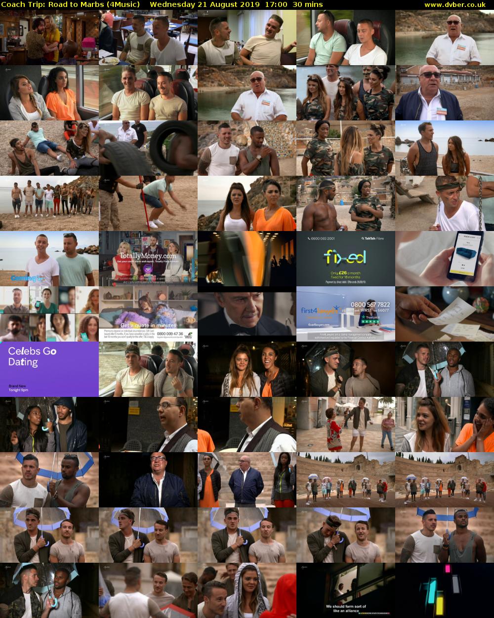 Coach Trip: Road to Marbs (4Music) Wednesday 21 August 2019 17:00 - 17:30