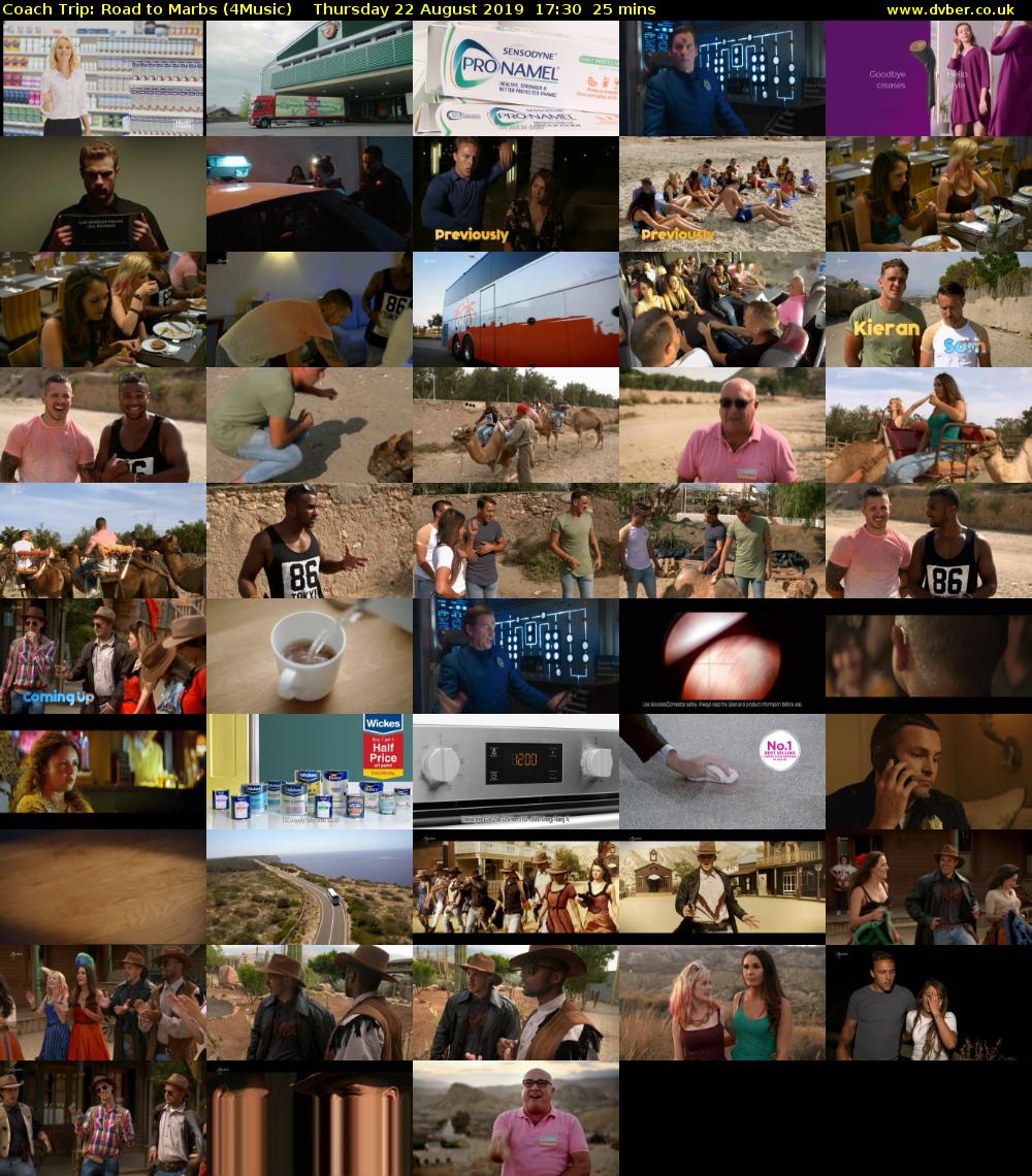 Coach Trip: Road to Marbs (4Music) Thursday 22 August 2019 17:30 - 17:55