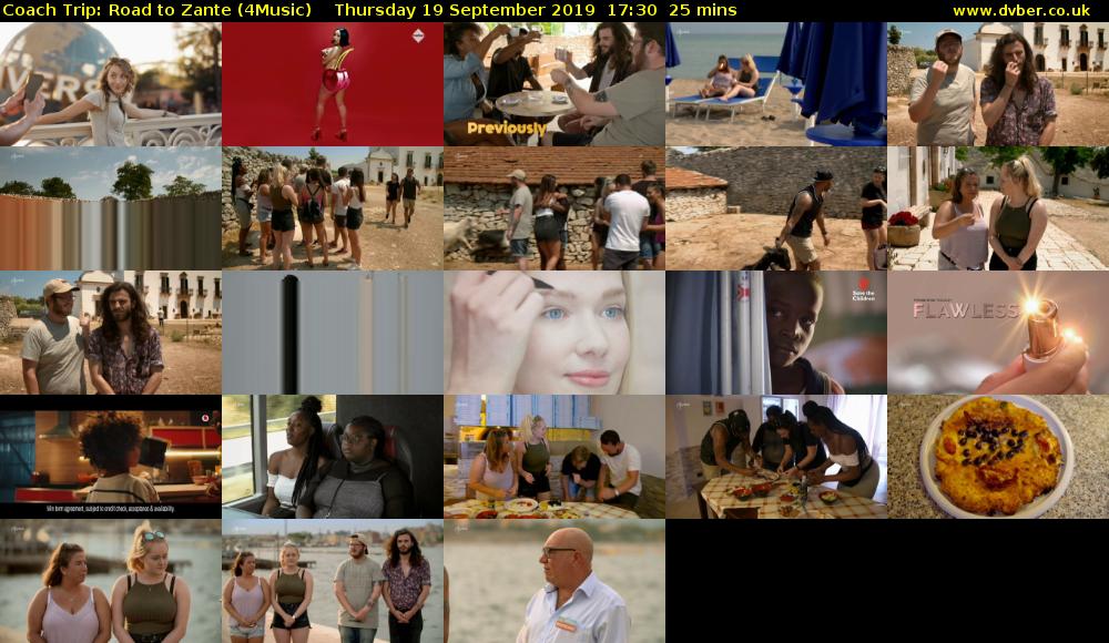 Coach Trip: Road to Zante (4Music) Thursday 19 September 2019 17:30 - 17:55
