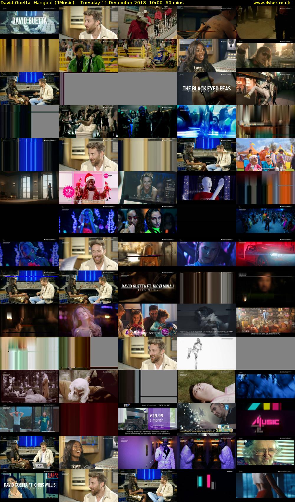 David Guetta: Hangout (4Music) Tuesday 11 December 2018 10:00 - 11:00