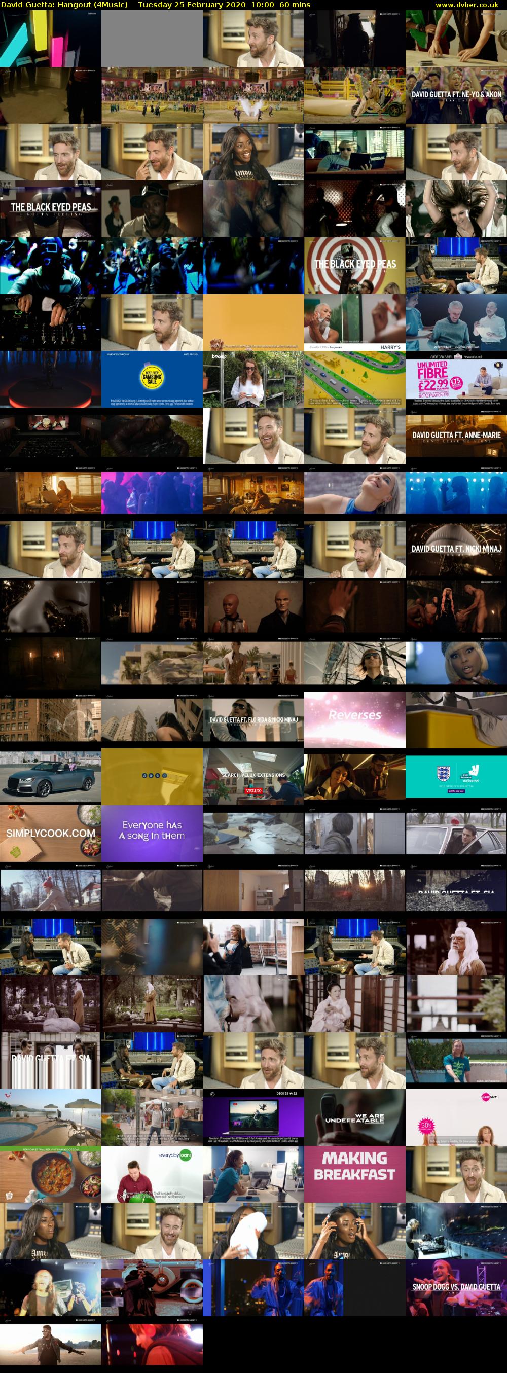 David Guetta: Hangout (4Music) Tuesday 25 February 2020 10:00 - 11:00