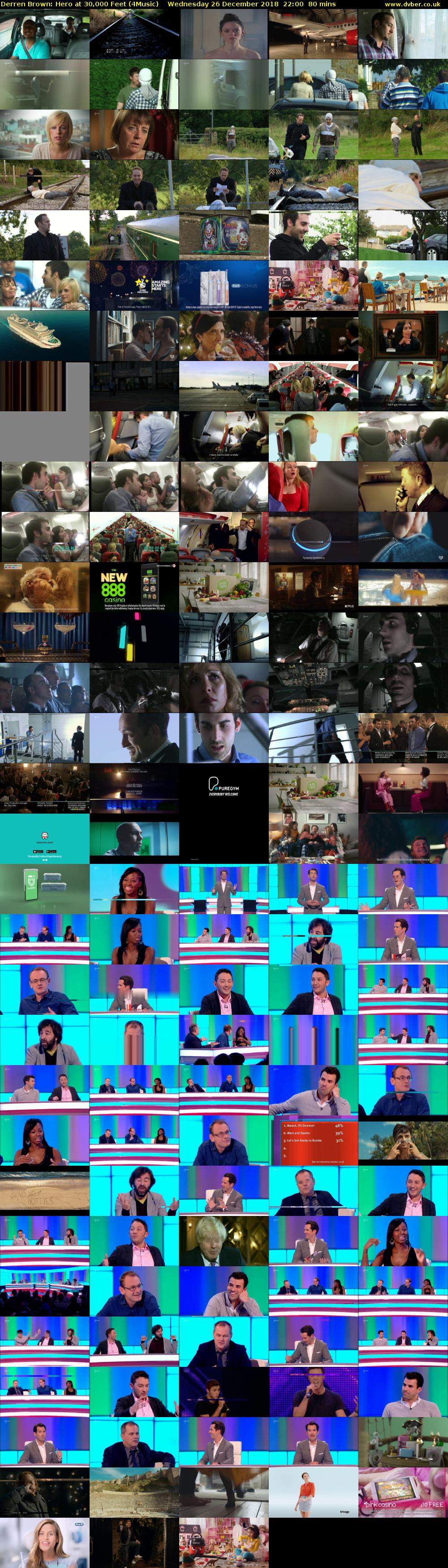 Derren Brown: Hero at 30,000 Feet (4Music) Wednesday 26 December 2018 22:00 - 23:20