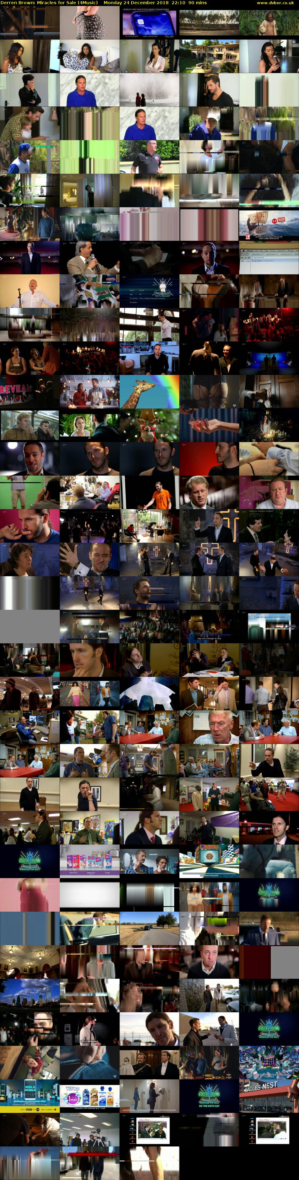 Derren Brown: Miracles for Sale (4Music) Monday 24 December 2018 22:10 - 23:40