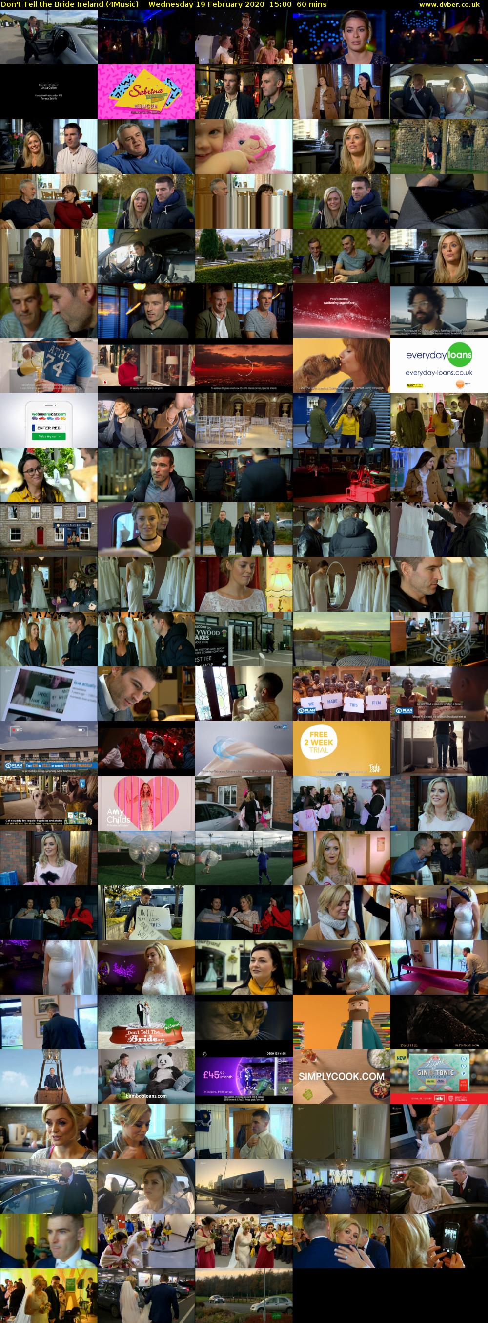 Don't Tell the Bride Ireland (4Music) Wednesday 19 February 2020 15:00 - 16:00