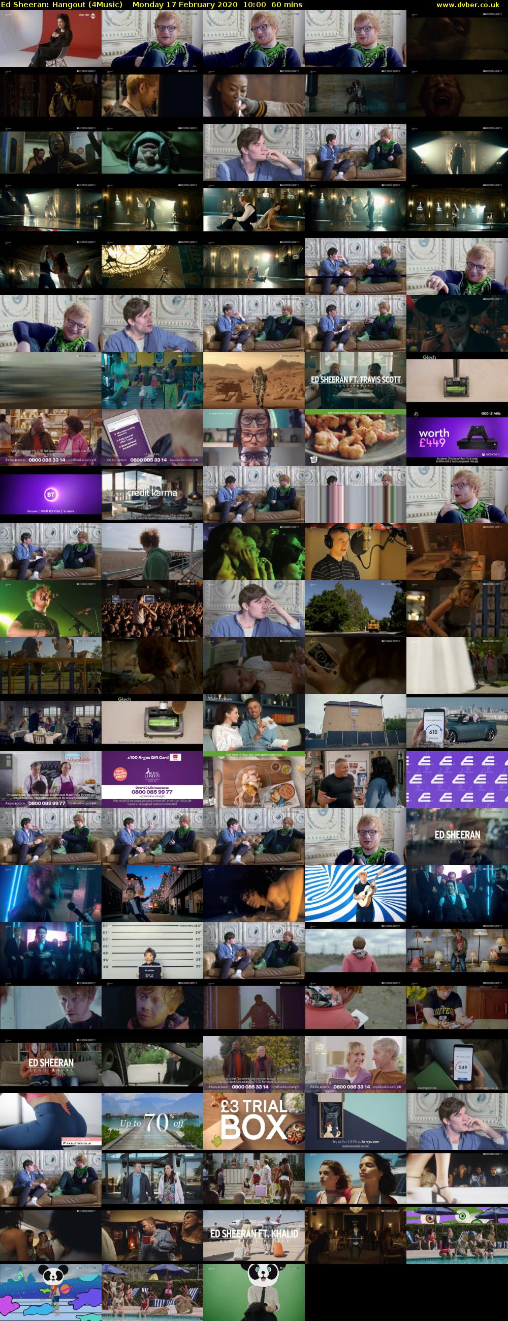 Ed Sheeran: Hangout (4Music) Monday 17 February 2020 10:00 - 11:00