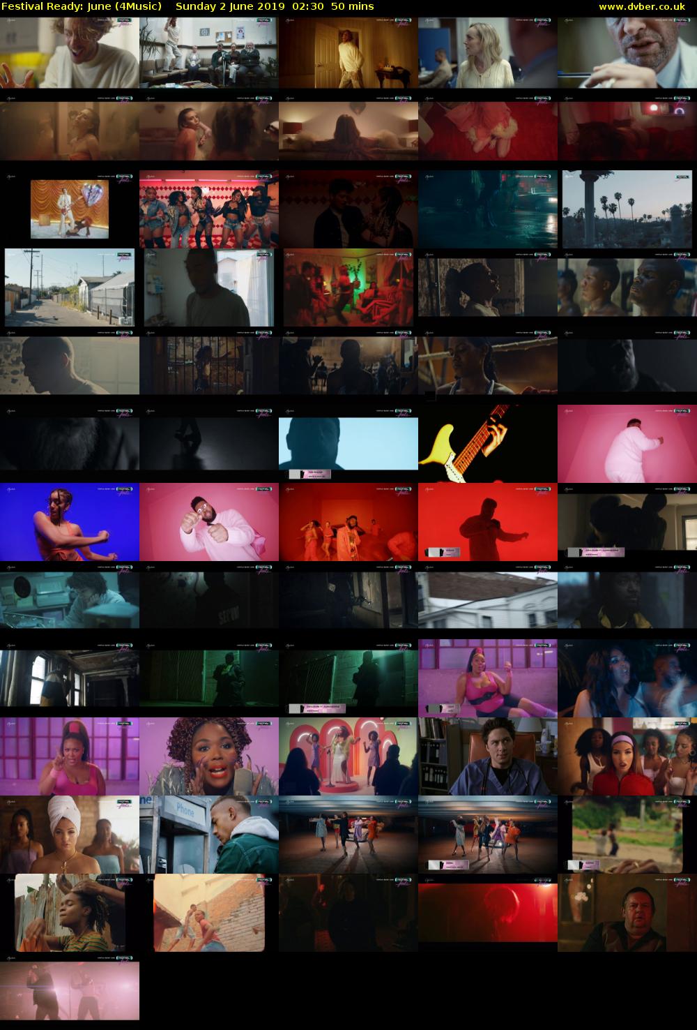 Festival Ready: June (4Music) Sunday 2 June 2019 02:30 - 03:20