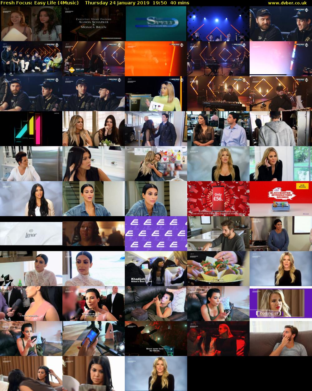 Fresh Focus: Easy Life (4Music) Thursday 24 January 2019 19:50 - 20:30