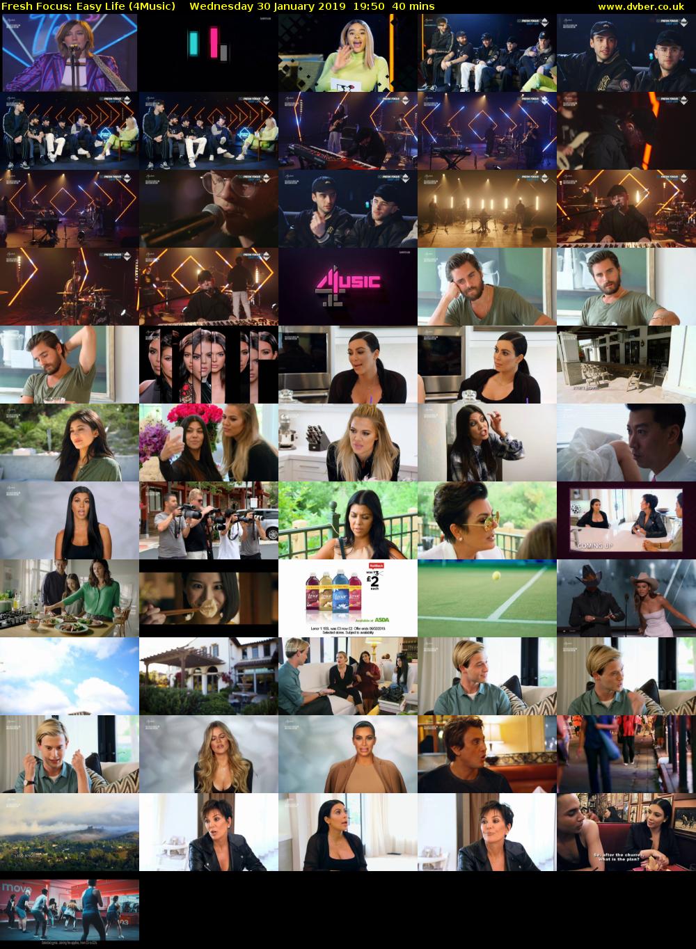 Fresh Focus: Easy Life (4Music) Wednesday 30 January 2019 19:50 - 20:30