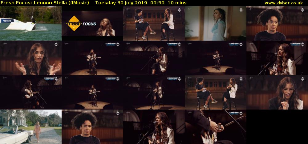 Fresh Focus: Lennon Stella (4Music) Tuesday 30 July 2019 09:50 - 10:00