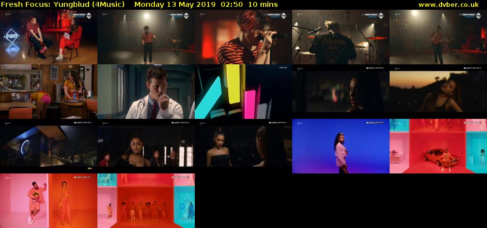 Fresh Focus: Yungblud (4Music) Monday 13 May 2019 02:50 - 03:00