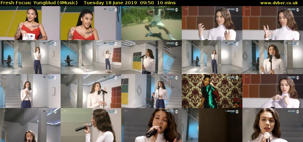 Fresh Focus: Yungblud (4Music) Tuesday 18 June 2019 09:50 - 10:00