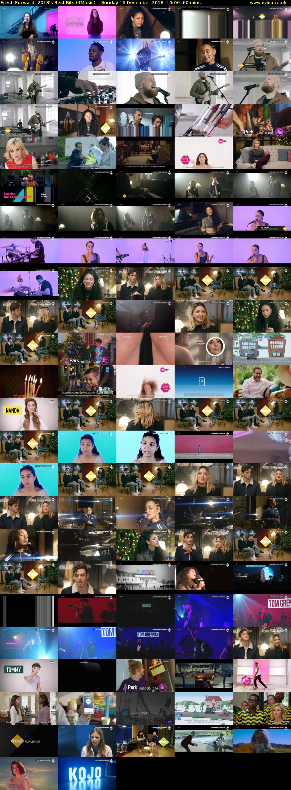 Fresh Forward: 2018's Best Bits (4Music) Sunday 16 December 2018 10:00 - 11:00