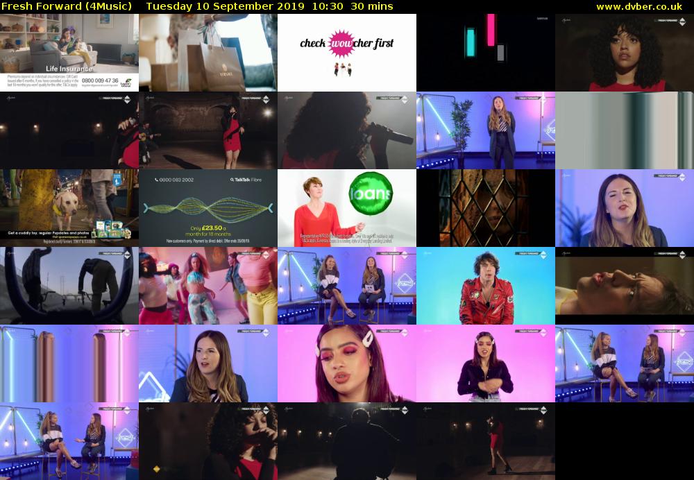 Fresh Forward (4Music) Tuesday 10 September 2019 10:30 - 11:00