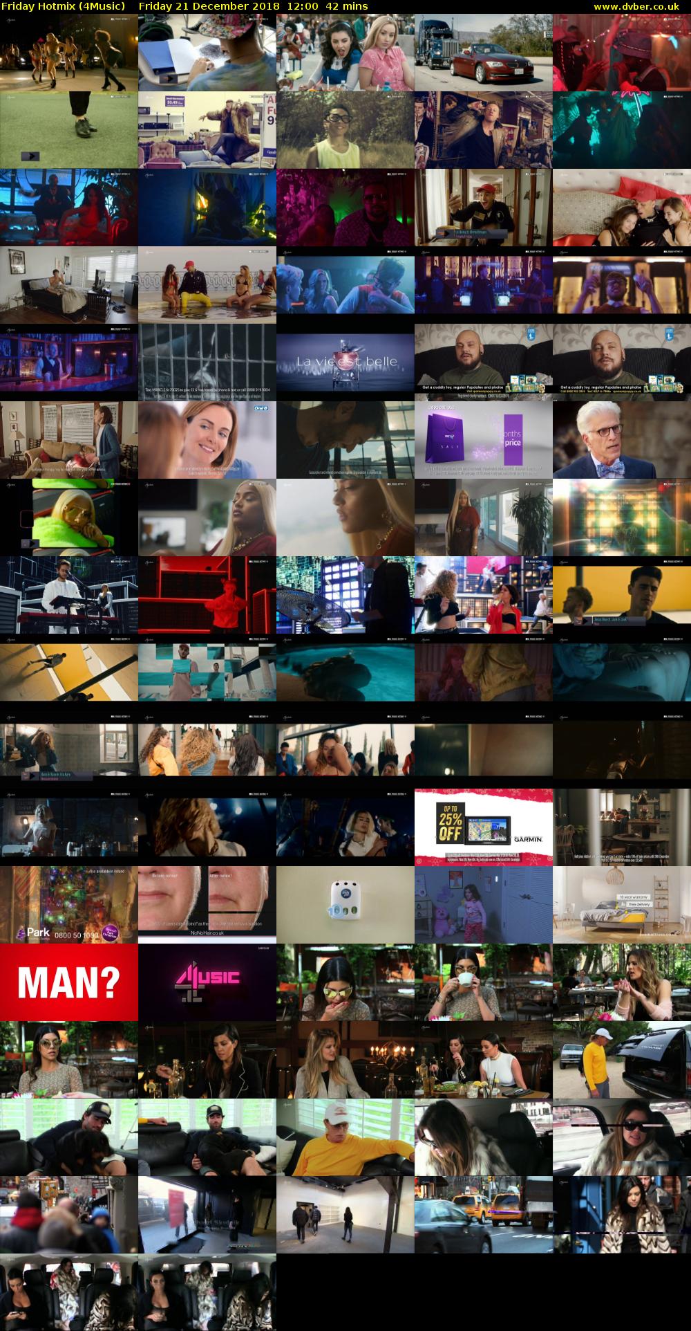 Friday Hotmix (4Music) Friday 21 December 2018 12:00 - 12:42