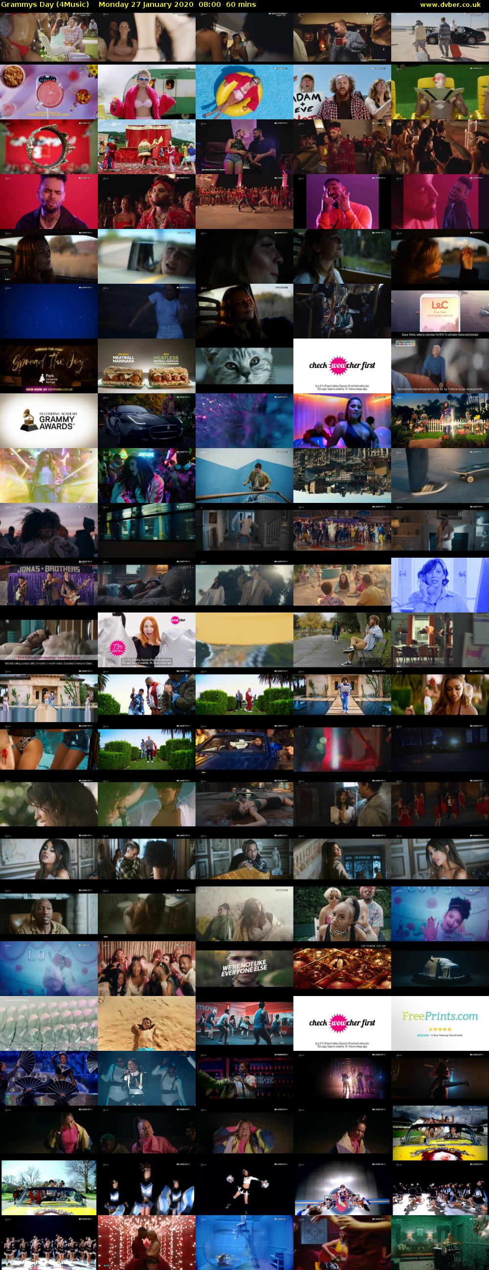 Grammys Day (4Music) Monday 27 January 2020 08:00 - 09:00