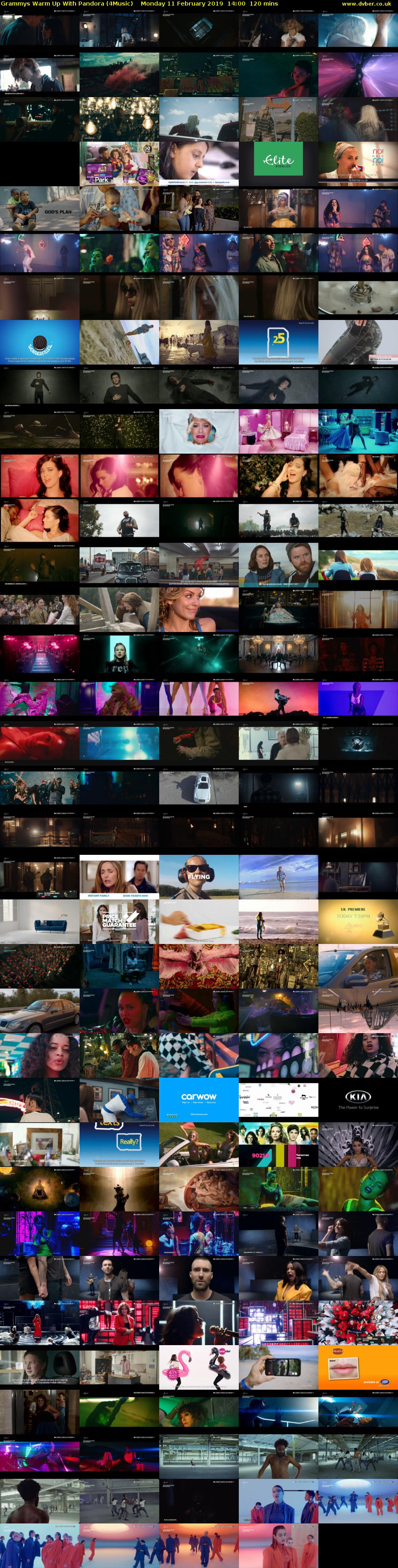 Grammys Warm Up With Pandora (4Music) Monday 11 February 2019 14:00 - 16:00