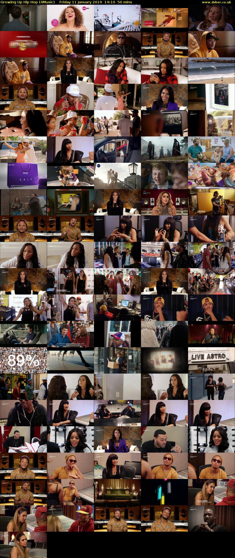 Growing Up Hip Hop (4Music) Friday 11 January 2019 14:10 - 15:00