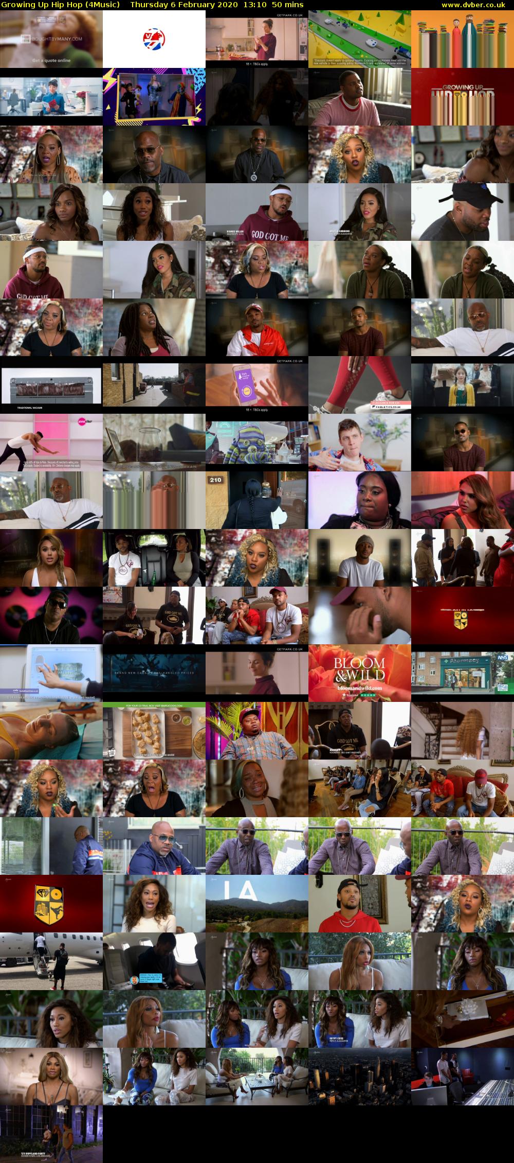 Growing Up Hip Hop (4Music) Thursday 6 February 2020 13:10 - 14:00
