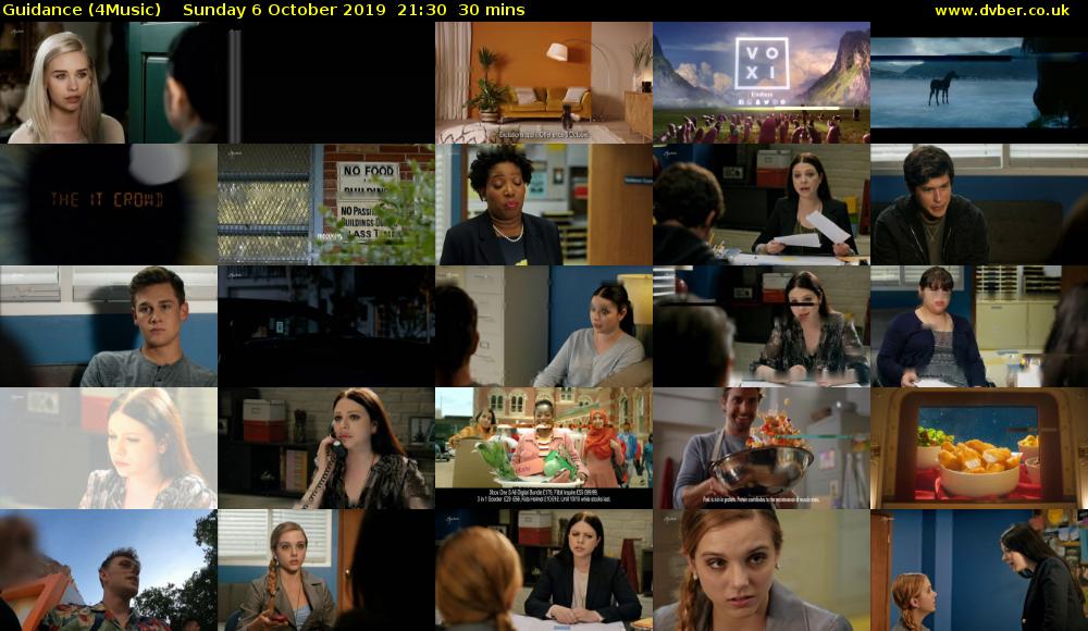 Guidance (4Music) Sunday 6 October 2019 21:30 - 22:00