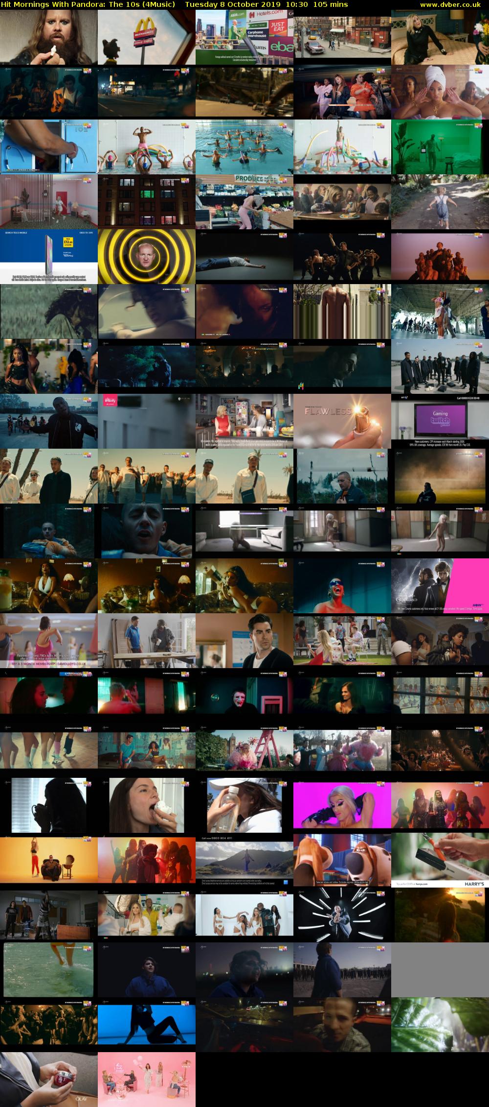 Hit Mornings With Pandora: The 10s (4Music) Tuesday 8 October 2019 10:30 - 12:15
