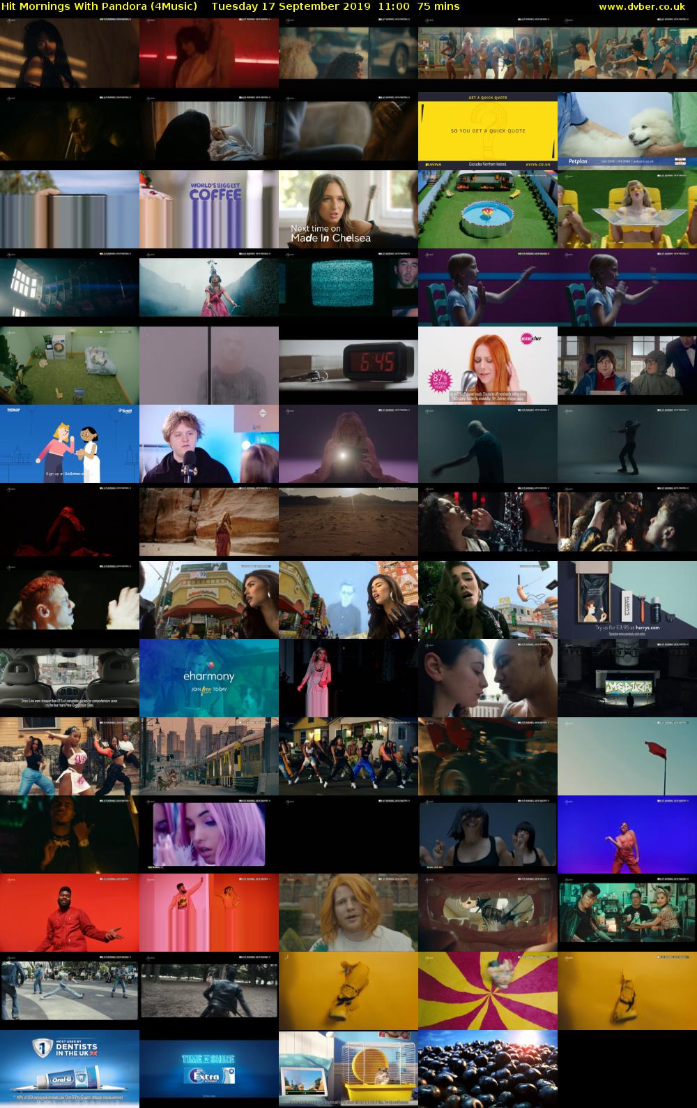 Hit Mornings With Pandora (4Music) Tuesday 17 September 2019 11:00 - 12:15