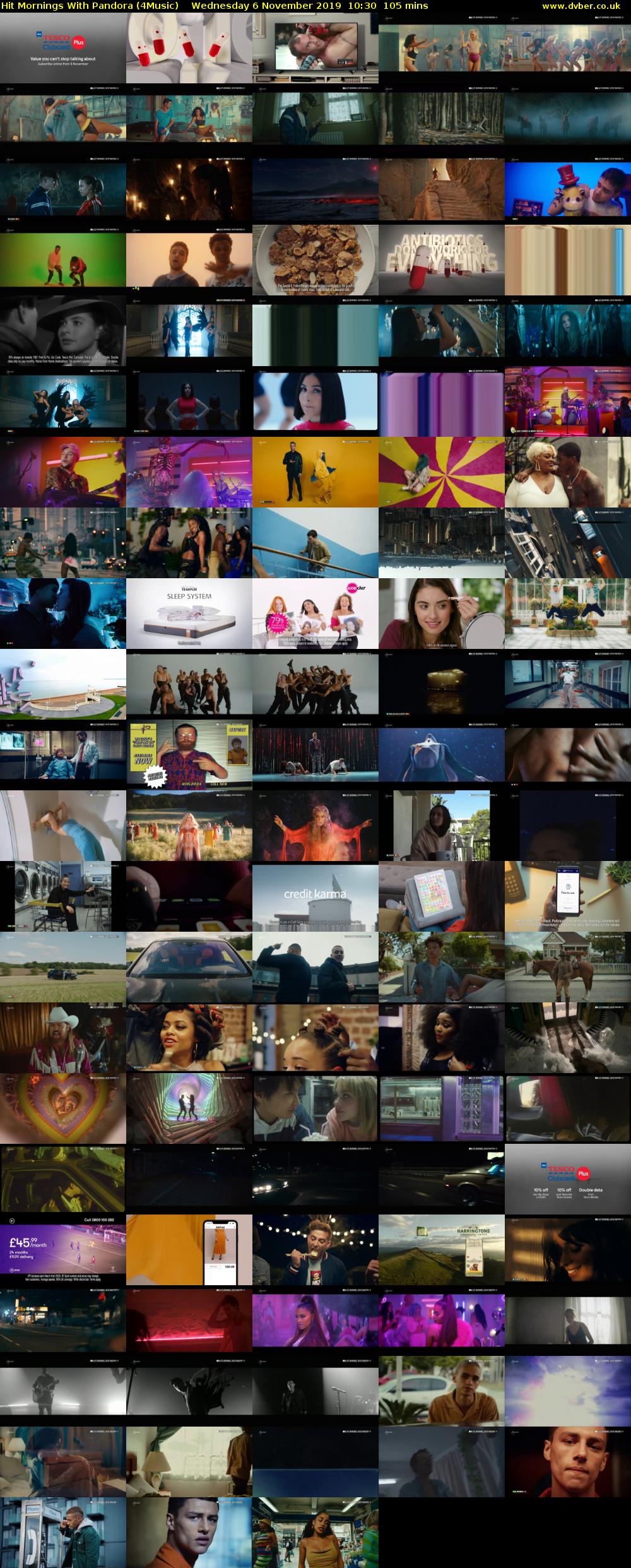 Hit Mornings With Pandora (4Music) Wednesday 6 November 2019 10:30 - 12:15