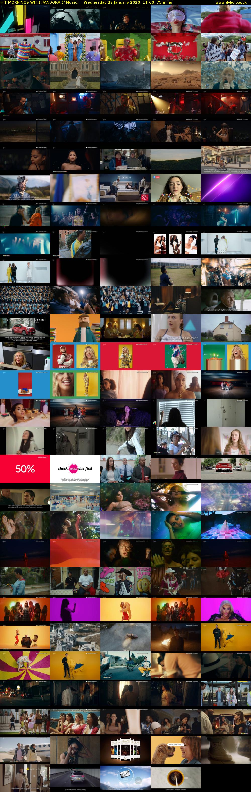 Hit Mornings With Pandora (4Music) Wednesday 22 January 2020 11:00 - 12:15