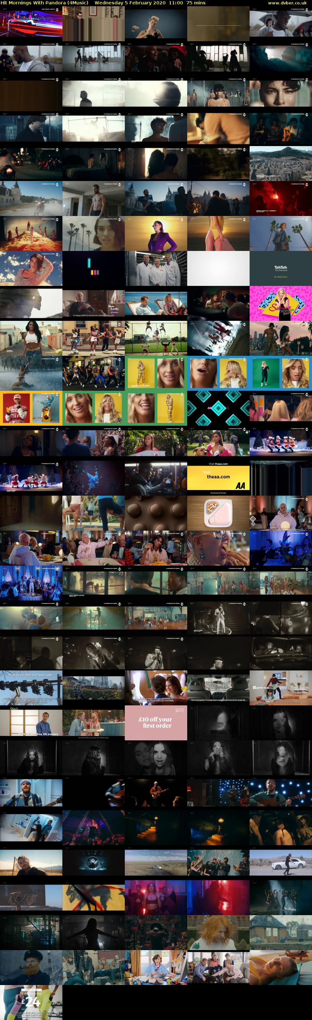 Hit Mornings With Pandora (4Music) Wednesday 5 February 2020 11:00 - 12:15