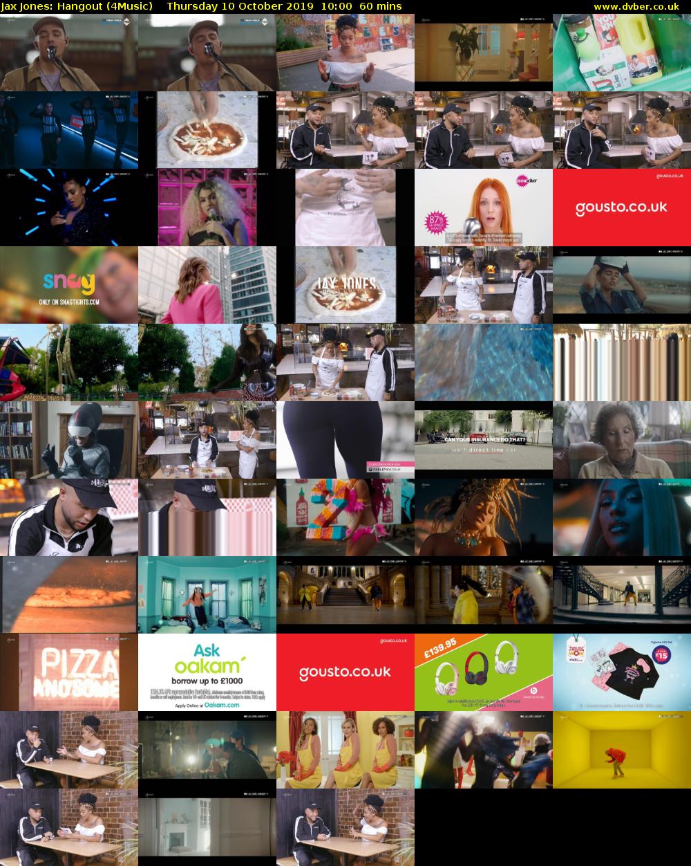 Jax Jones: Hangout (4Music) Thursday 10 October 2019 10:00 - 11:00
