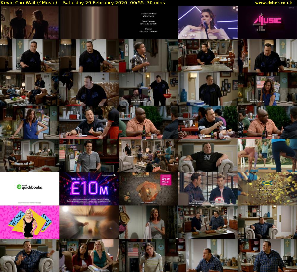 Kevin Can Wait (4Music) Saturday 29 February 2020 00:55 - 01:25