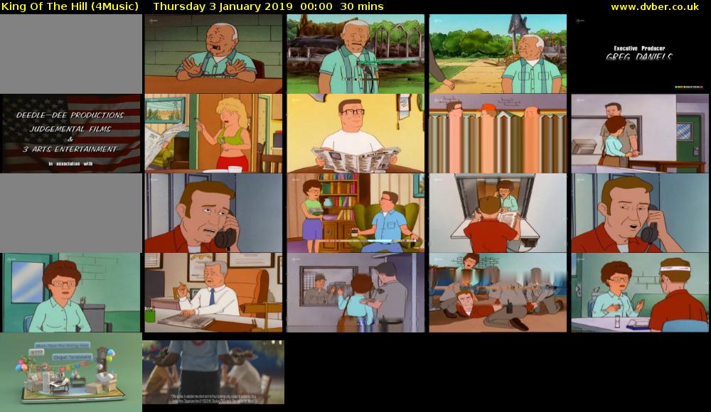 King Of The Hill (4Music) Thursday 3 January 2019 00:00 - 00:30