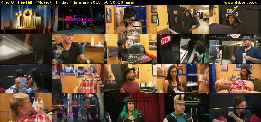 King Of The Hill (4Music) Friday 4 January 2019 00:30 - 01:00