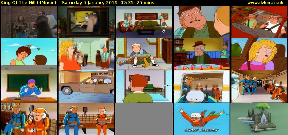 King Of The Hill (4Music) Saturday 5 January 2019 02:35 - 03:00