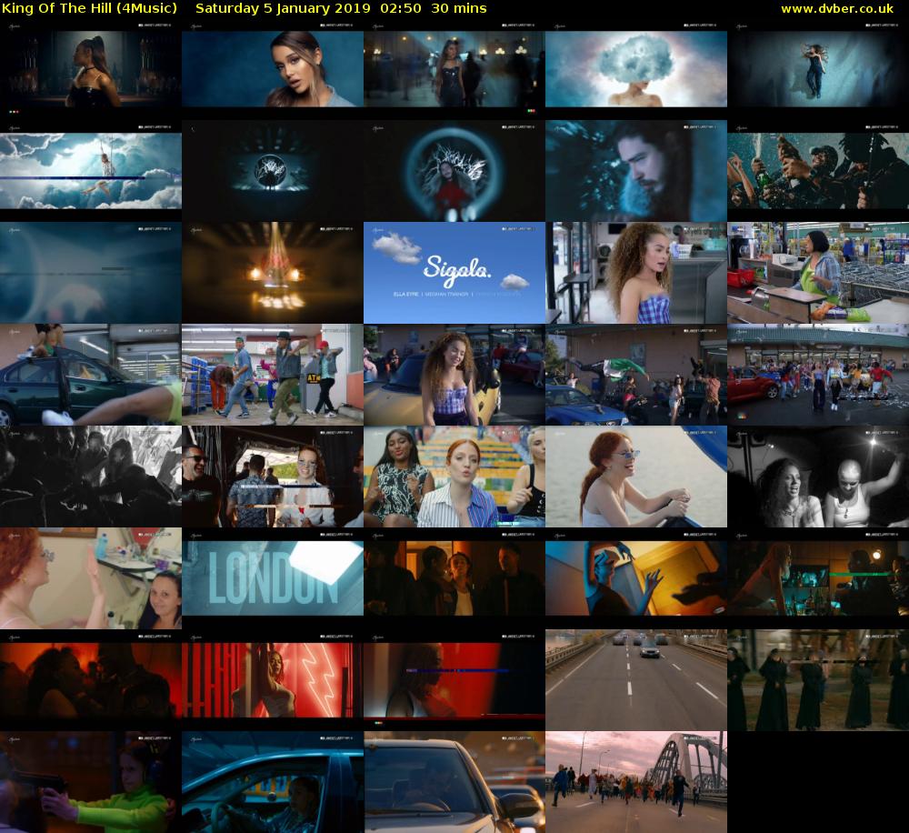 King Of The Hill (4Music) Saturday 5 January 2019 02:50 - 03:20