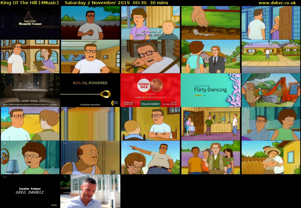 King Of The Hill (4Music) Saturday 2 November 2019 00:30 - 01:00