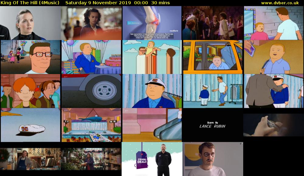 King Of The Hill (4Music) Saturday 9 November 2019 00:00 - 00:30