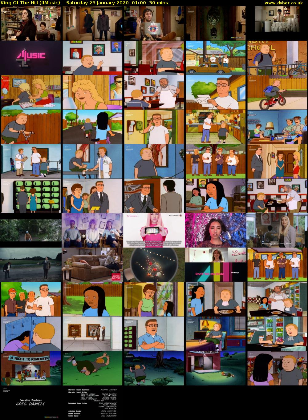 King Of The Hill (4Music) Saturday 25 January 2020 01:00 - 01:30
