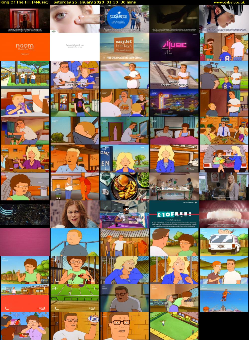 King Of The Hill (4Music) Saturday 25 January 2020 01:30 - 02:00